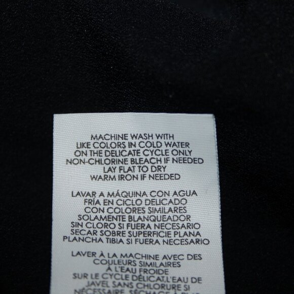 Cabi Sz XL Navy Multi Floral Flowy Short Dolman Sleeve Lined Polyester Top - Picture 13 of 15